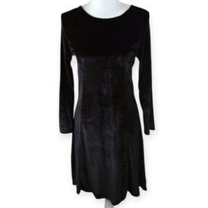 YINGDIEMAN BLACK VELVET DRESS SZ.2XL EUC